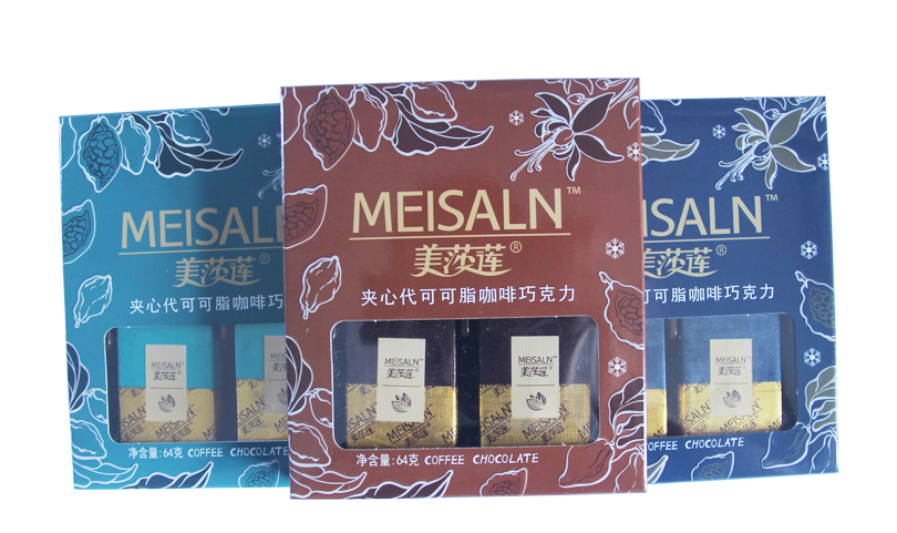 夾心代可可脂咖啡巧克力64g